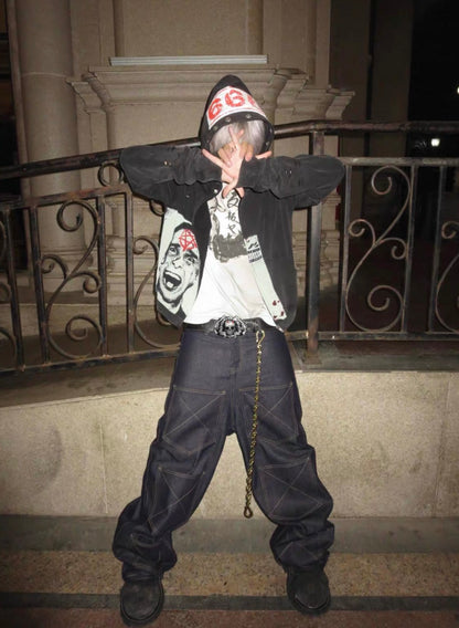 Royal Wing Denim Pants
