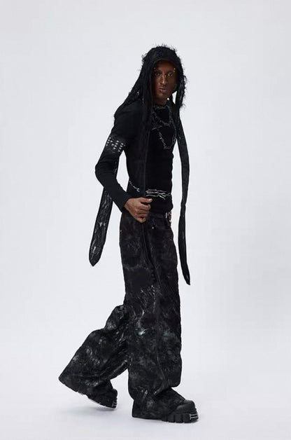 DND4DES PU Leather Baggy Pants