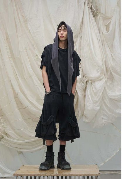 RELABEL Layered Long Half Pants