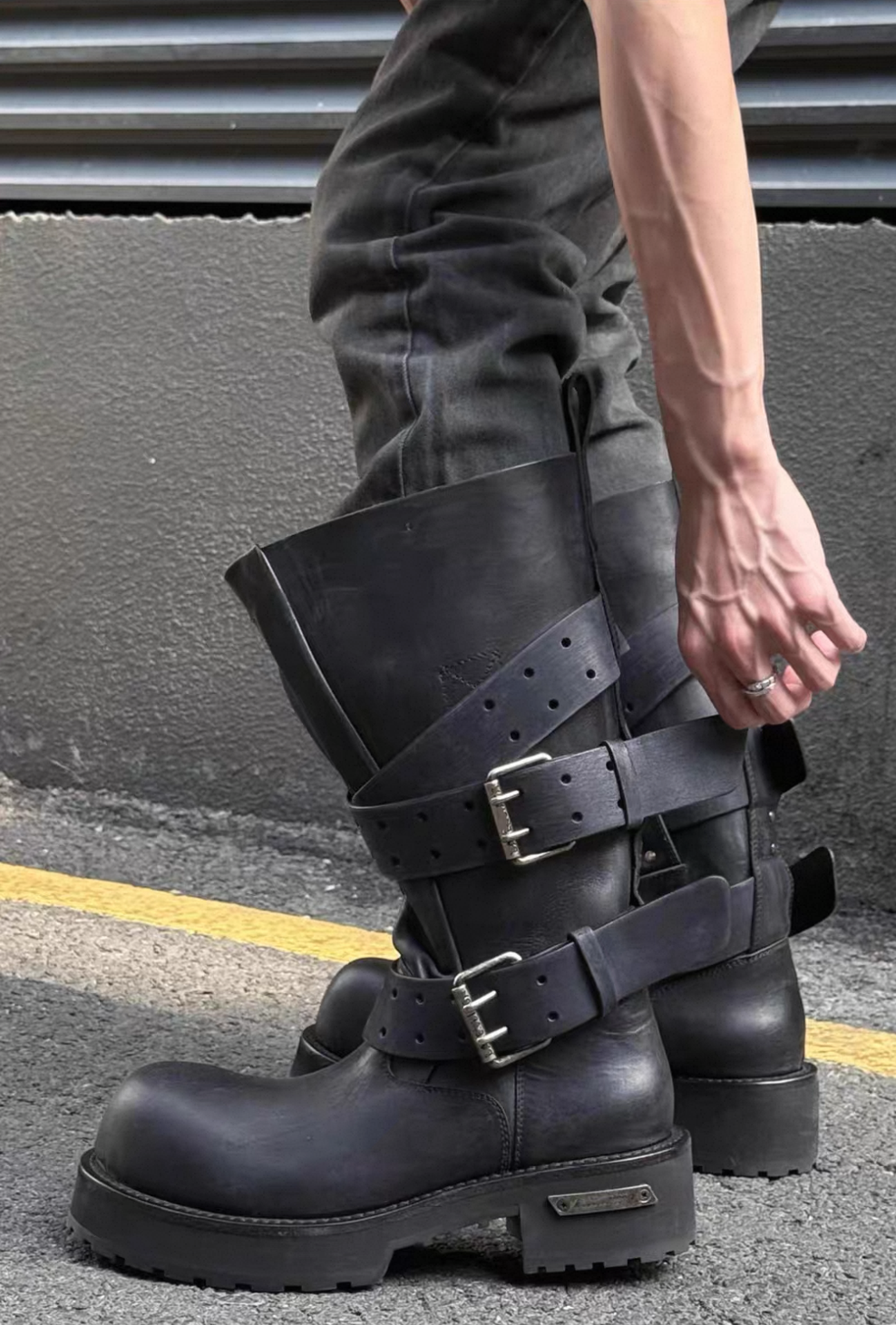 SELFISH SELECT PU Lether Long Boots