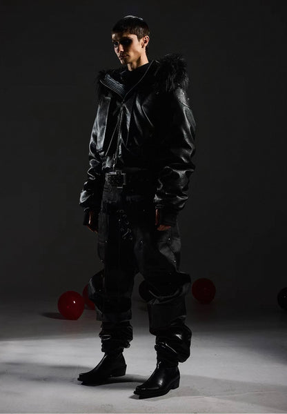 DARKRTPTS Far Hoodie Bomber Jacket