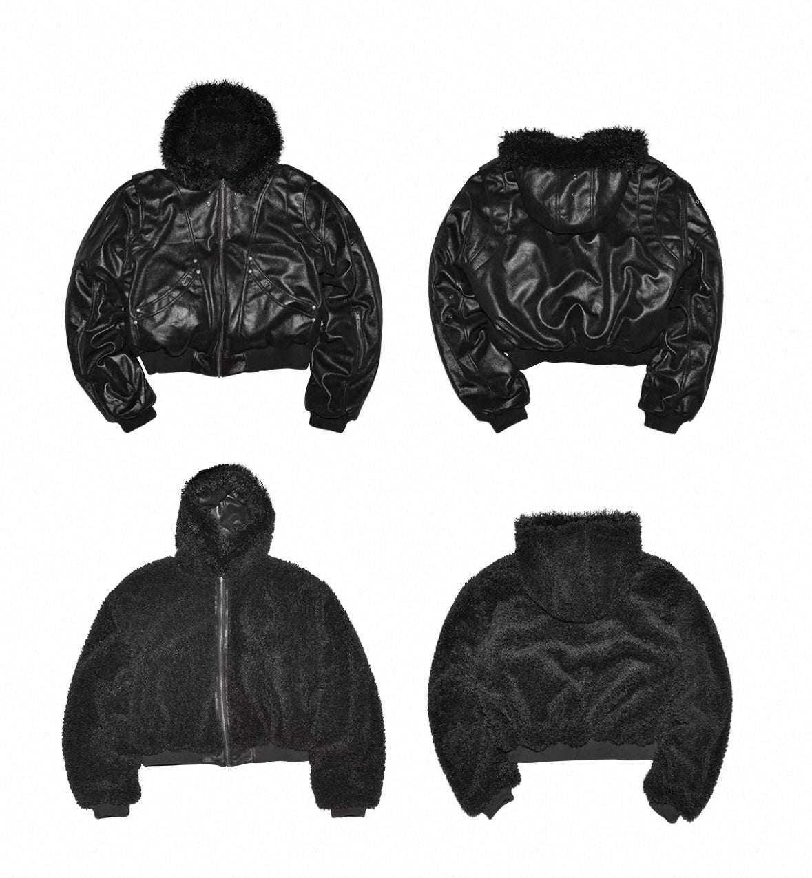 LOSECONTROLEDGE Reversible Bomber Jacket