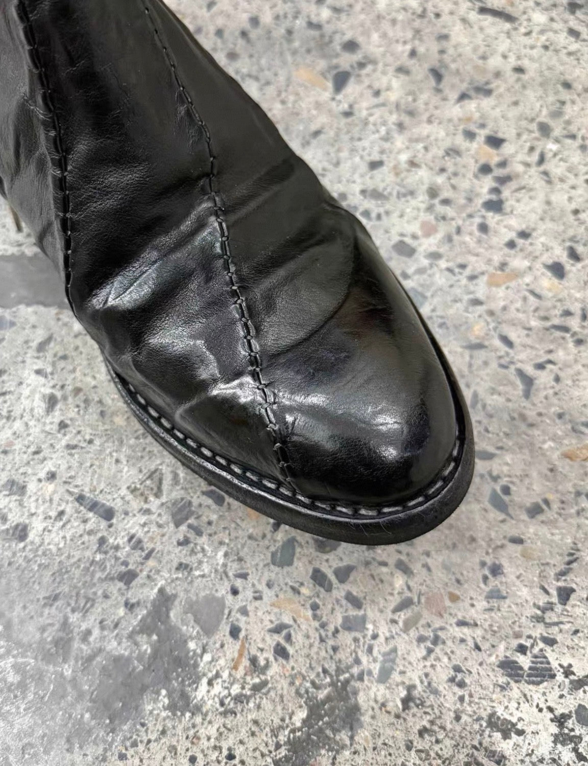 Vintage Leather Engineer Boots