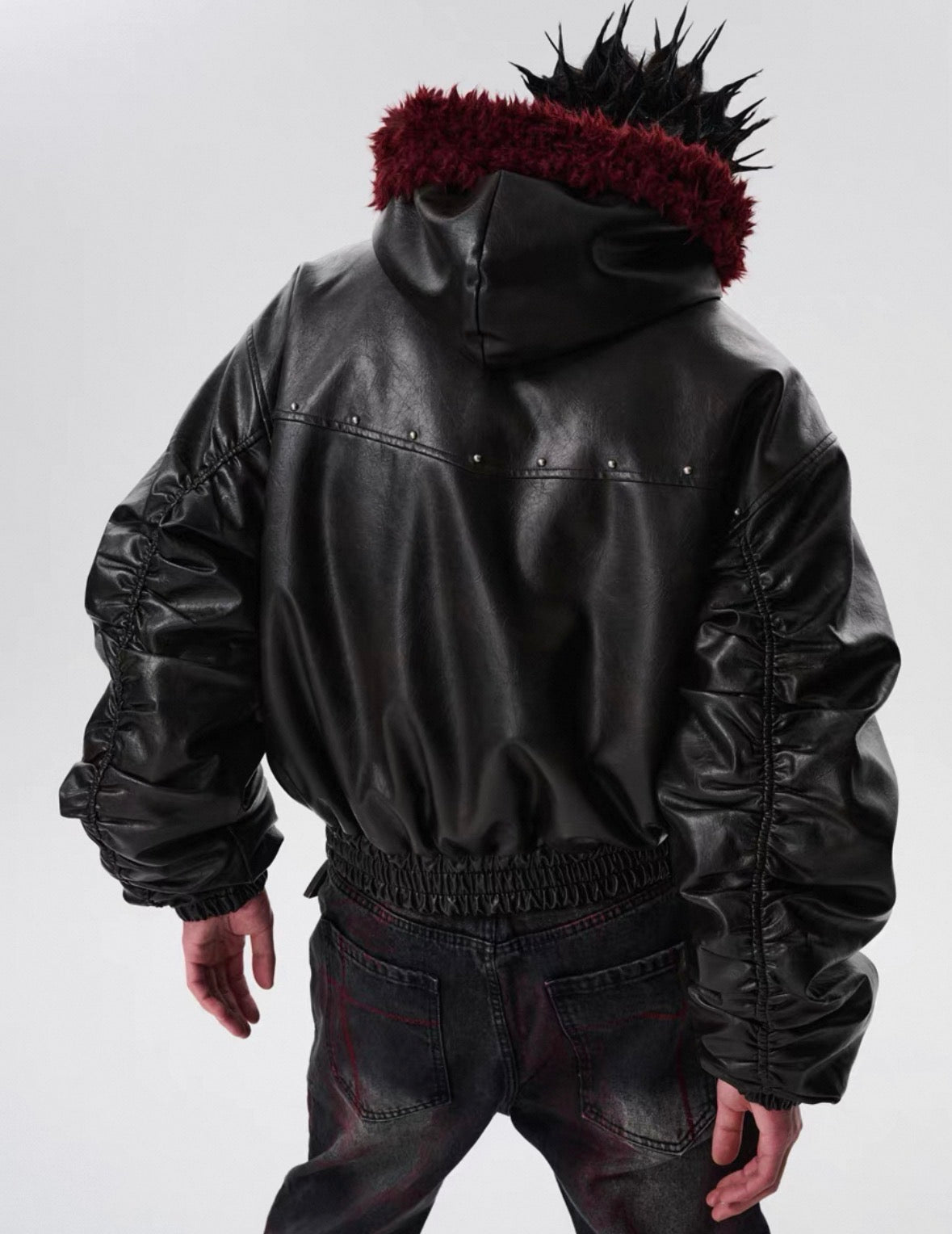 SGW PU leather Bomber Jacket