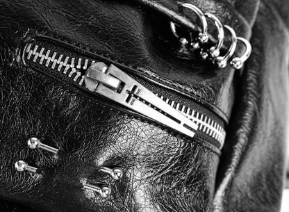 REBEL WAVE PU Lether Cross Back Pack