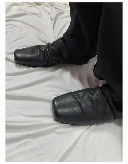 Cowhide Leather Slipper
