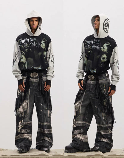 DND4DES Fringe Baggy Pants