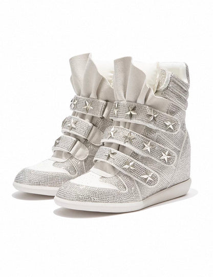 Rhinestone Platform Sneakers