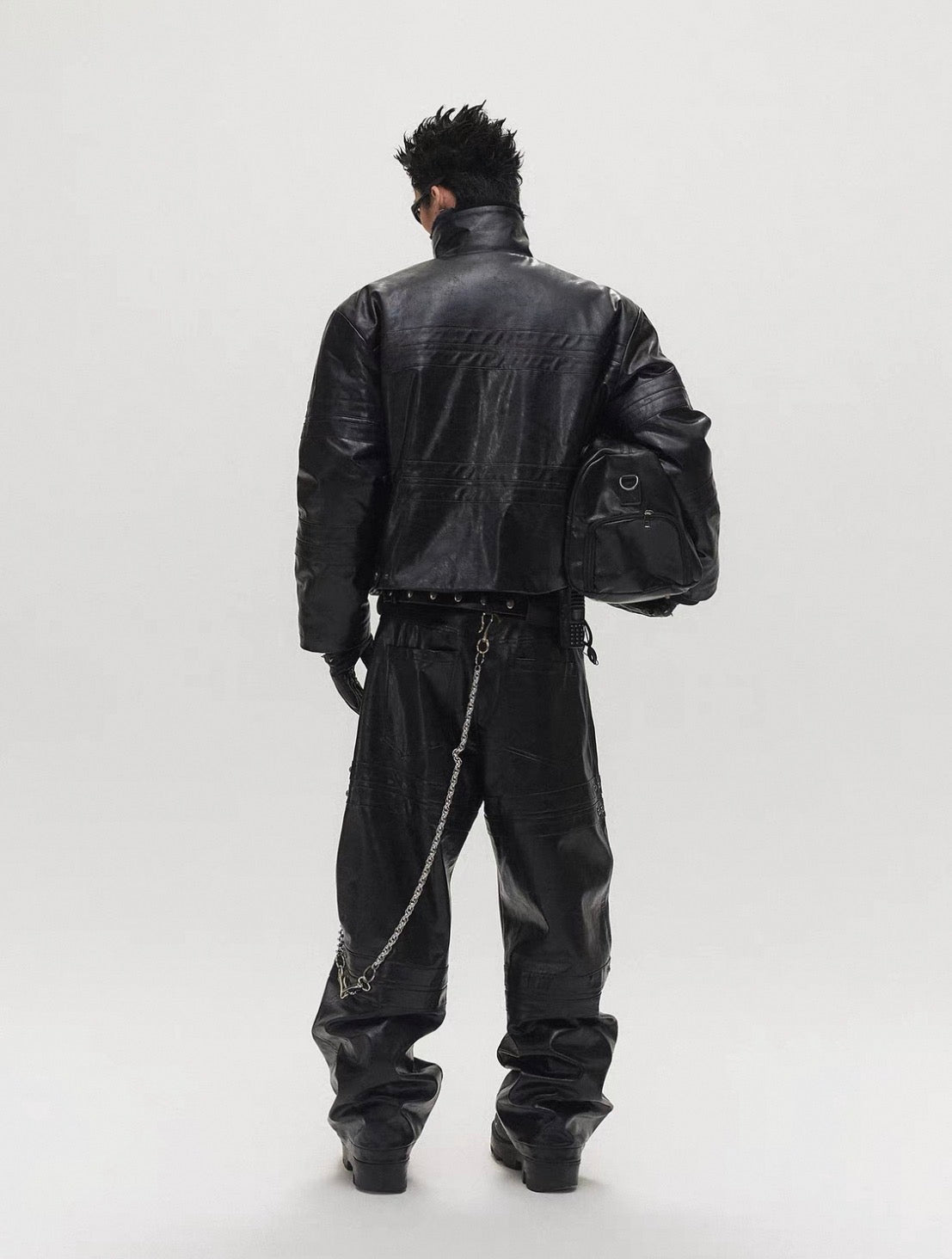 SGWCULT Studs PU leather Pants