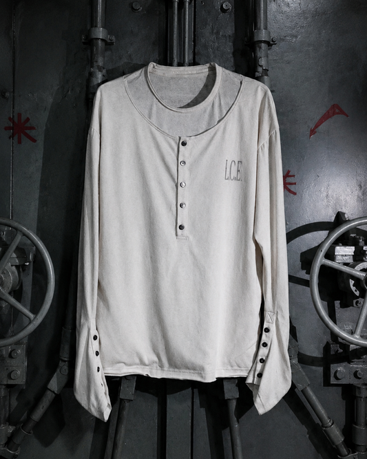Layered Henley Long Sleeve Tee