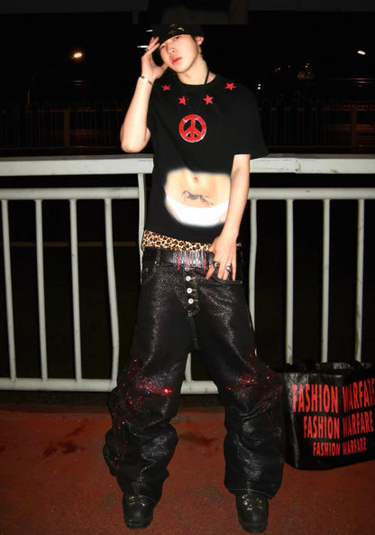 ROLLING MONEY Cross Stone Pants