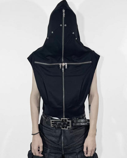 ATANOTHINGNESS Cross Zip Hoodie