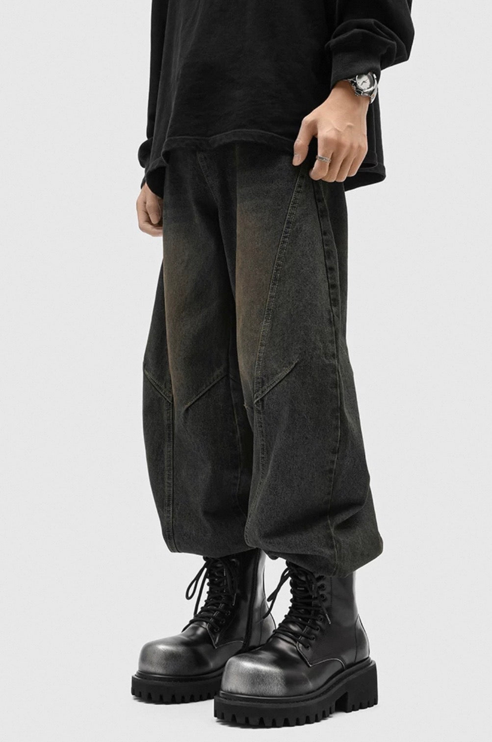 SELFISH PU Lether Platform Boots