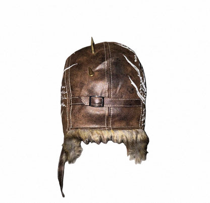 CAROL'S HERE PU Lether Flight Cap