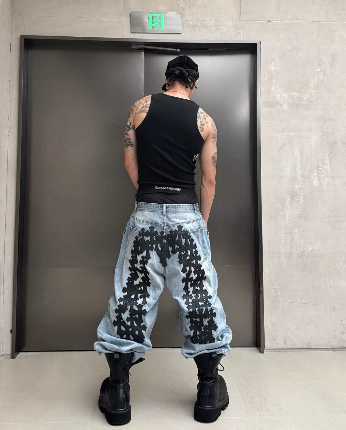 RYE CHASIN Cross Wash Denim Pants