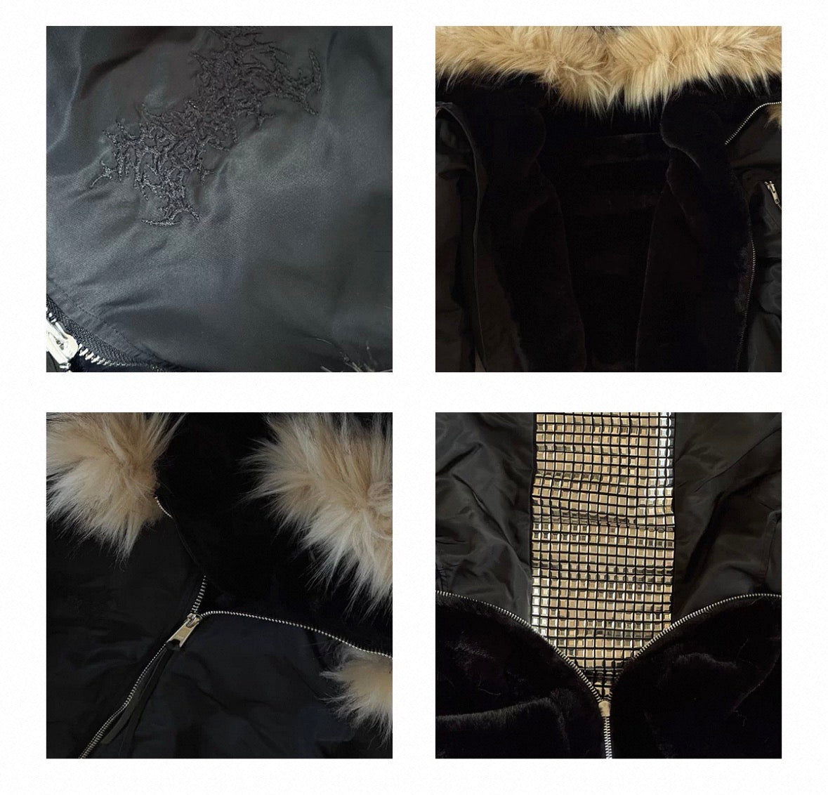 UCAN'TBELIKEME Studs Far Jacket