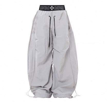 PAIKI Double Waist Draw Cord Pants