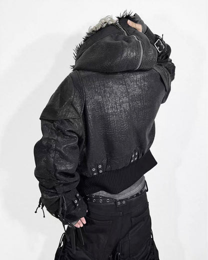 ATANOTHINGNESS Far Leather Jacket