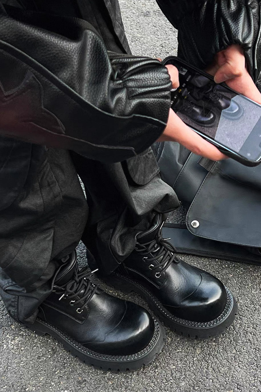 HANQIAORJI Platform Boots