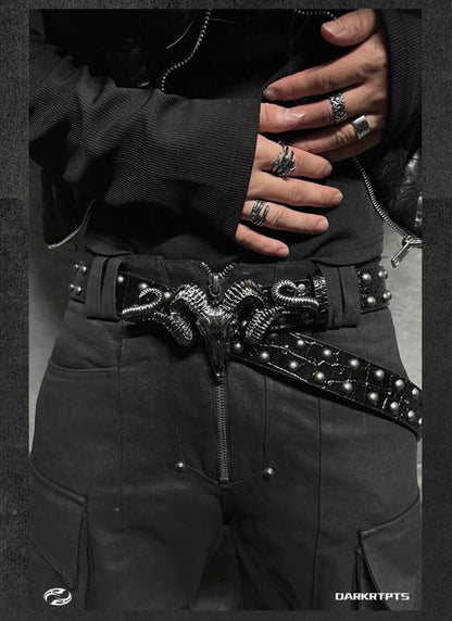 DARKRTPTS Devil motif belt