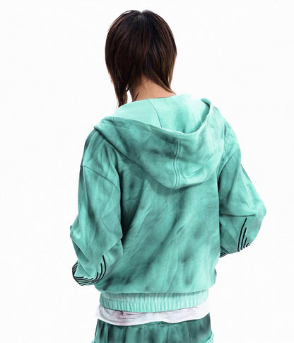 Oversized Track Jacket & Wide-Leg Pants Set
