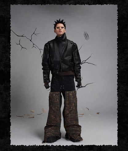 FLYERRER PU Leather Jacket