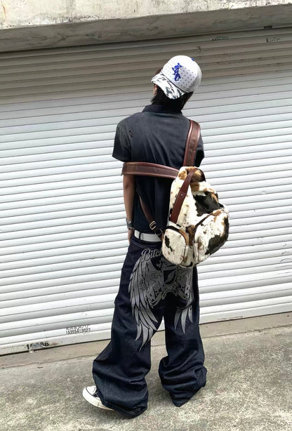 Royal Wing Denim Pants
