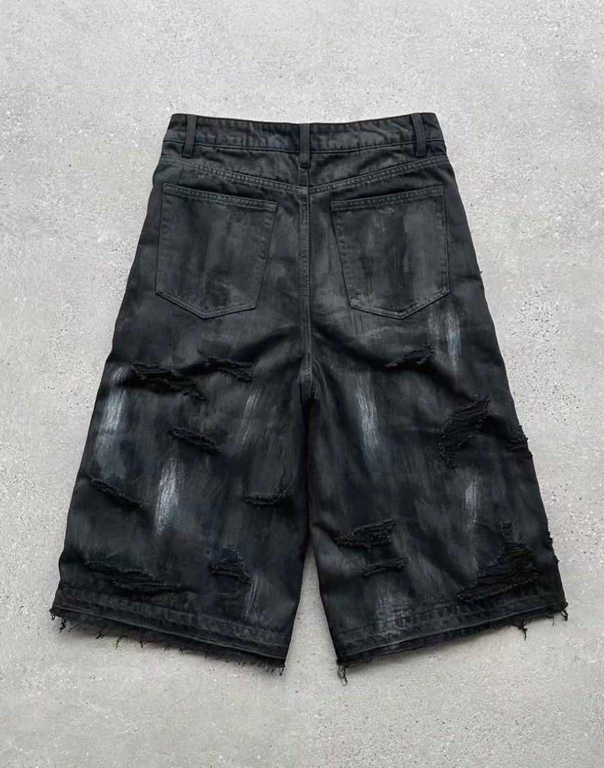 EVI GAZER Black half pants