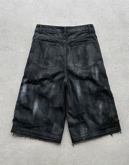 EVI GAZER Black half pants