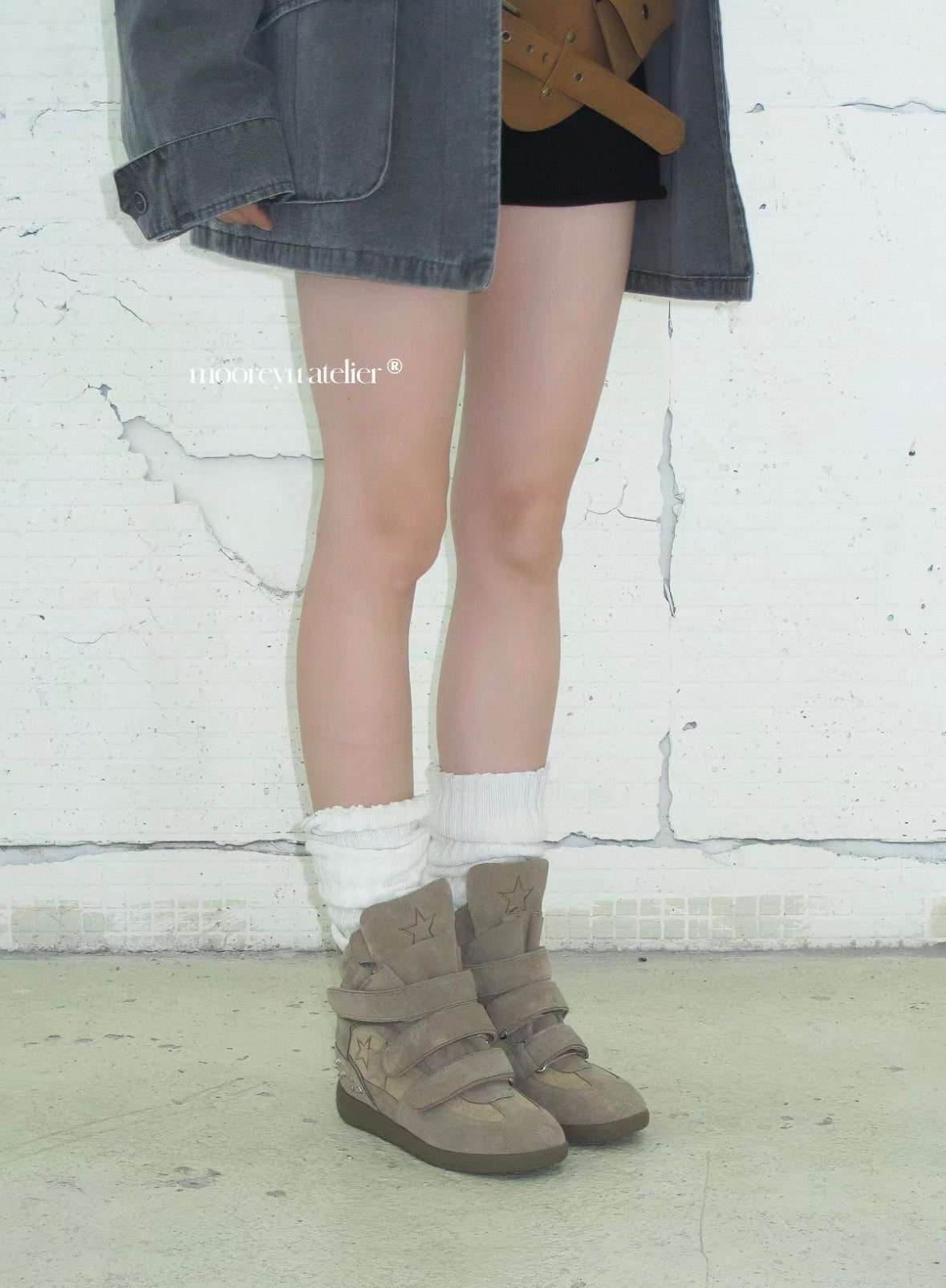 Studded Platform Sneakers