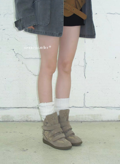 Studded Platform Sneakers