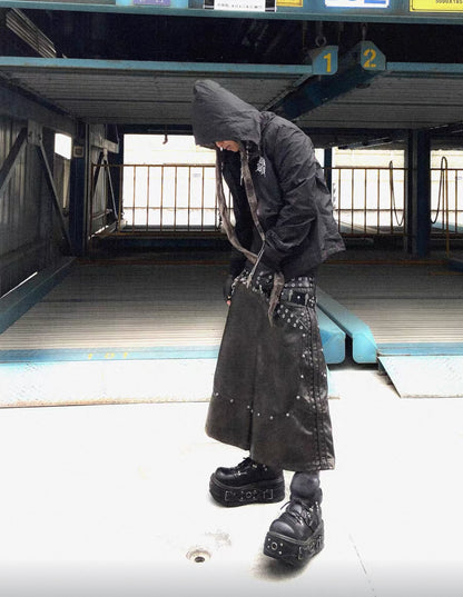 LOSECONTROLEDGE PU  Leather Half Pants