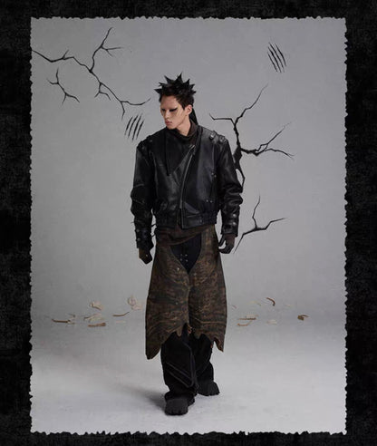 FLYERRER PU Leather Jacket