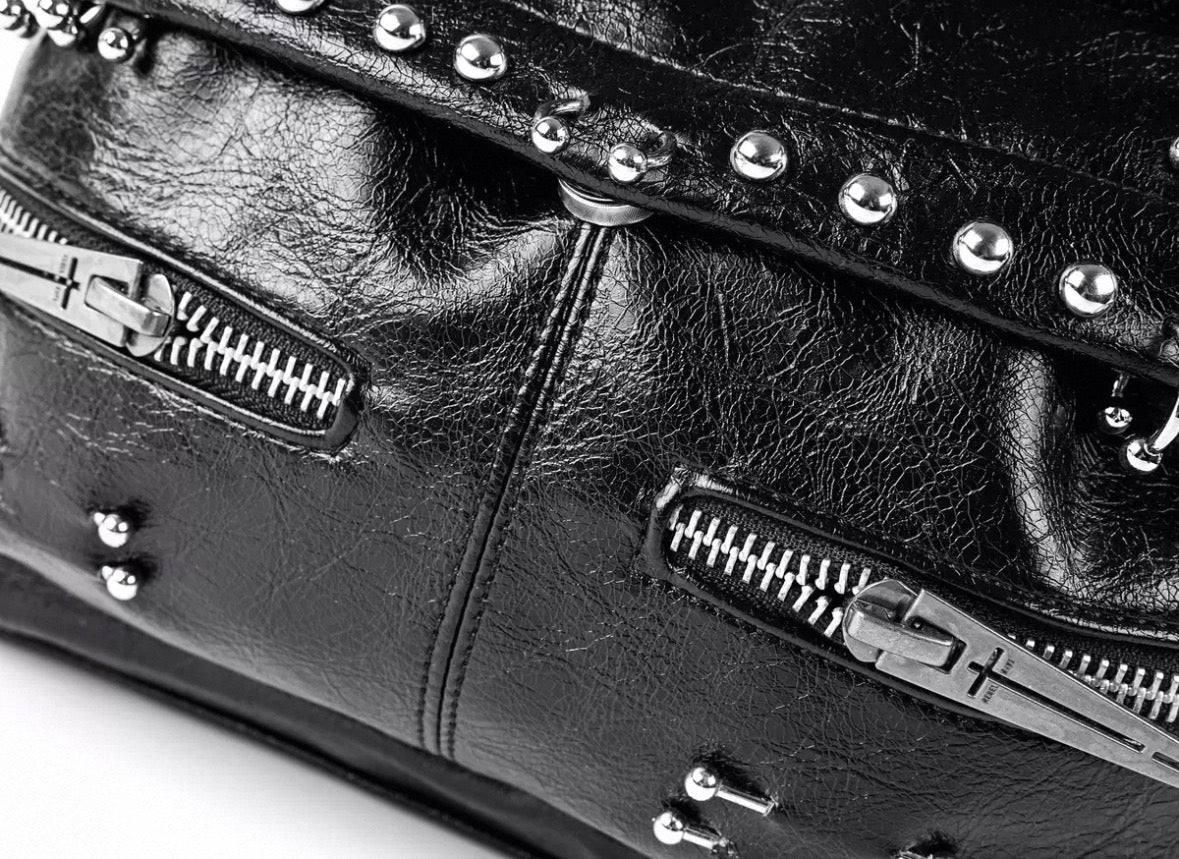 REBEL WAVE PU Lether Cross Back Pack