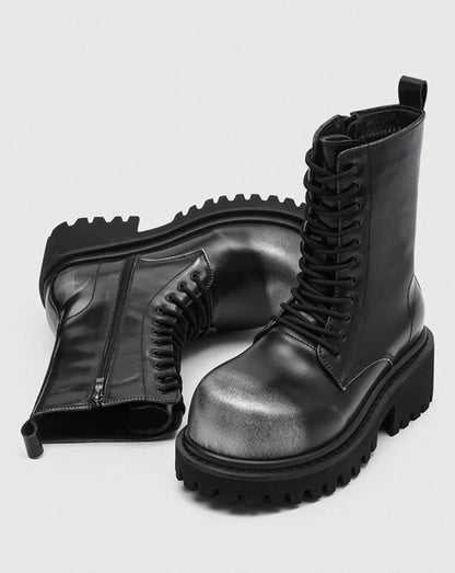 SELFISH PU Lether Platform Boots