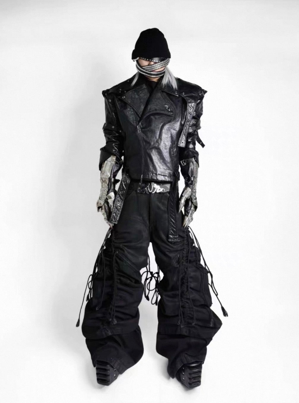 ATANOTHINGNESS Dark Baggy Denim Pants