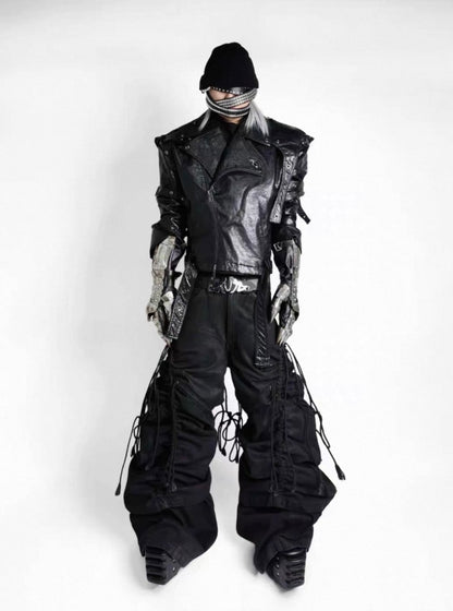 ATANOTHINGNESS Dark Baggy Denim Pants