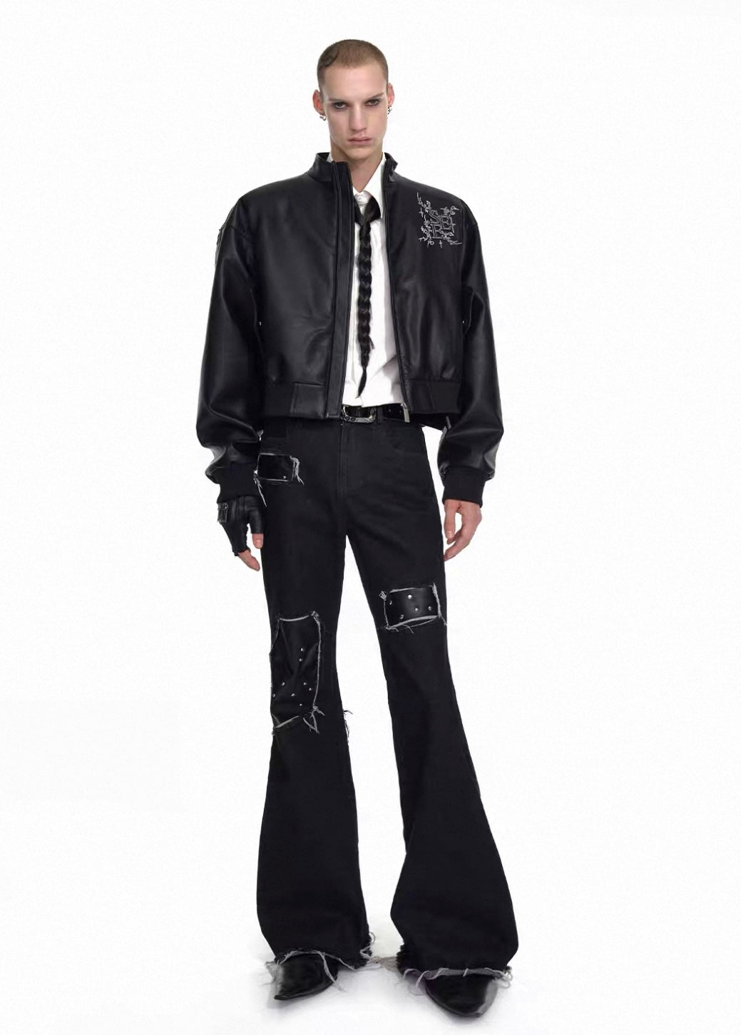 STARTEXCEEDEND Cropped Studded Jacket