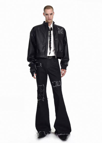 STARTEXCEEDEND Cropped Studded Jacket