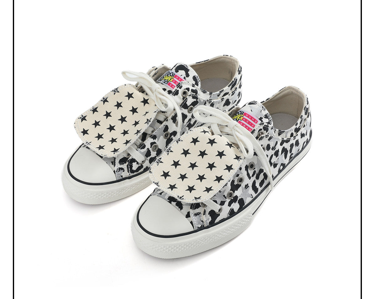 Glitter Star Canvas Low Top Sneakers