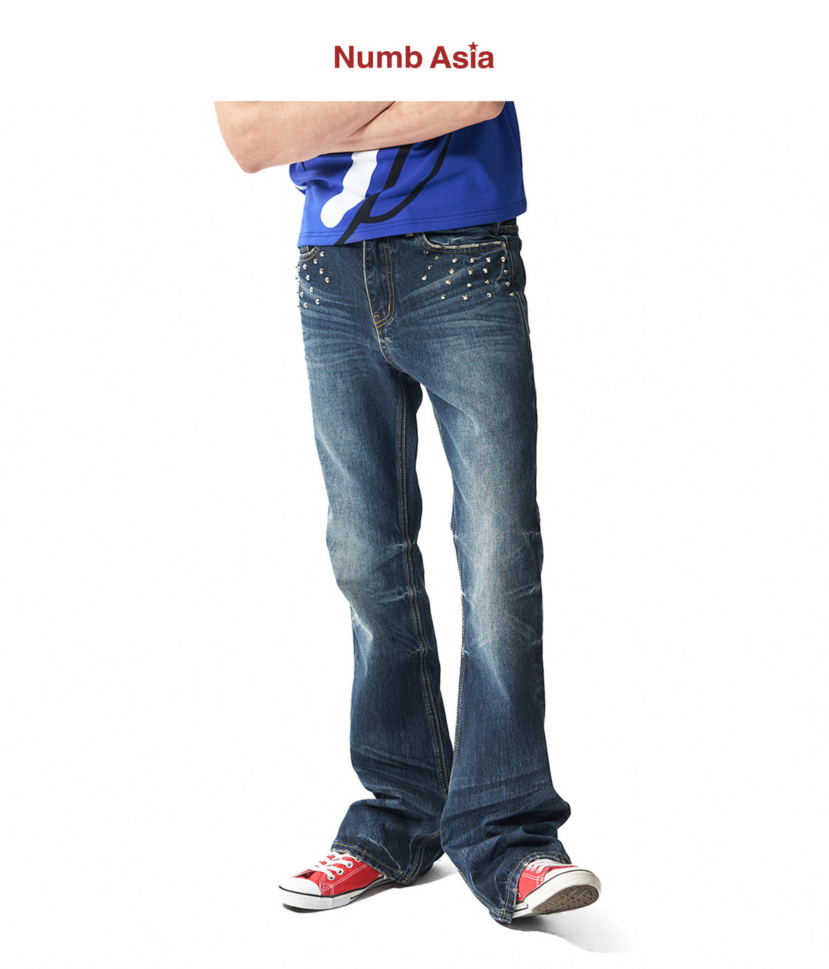 Vintage Washed Slim Fit Jeans