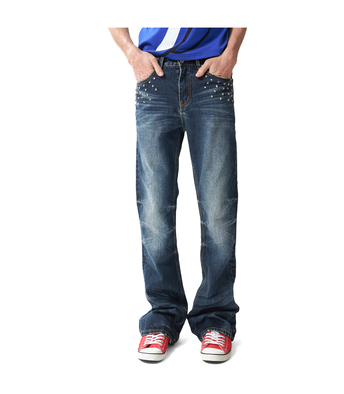 Vintage Washed Slim Fit Jeans