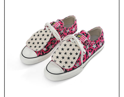 Glitter Star Canvas Low Top Sneakers