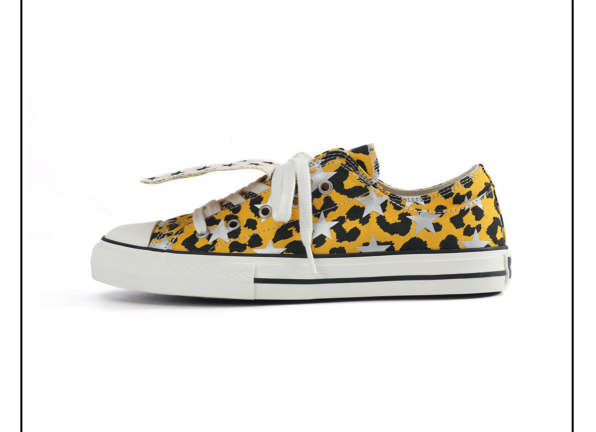 Glitter Star Canvas Low Top Sneakers