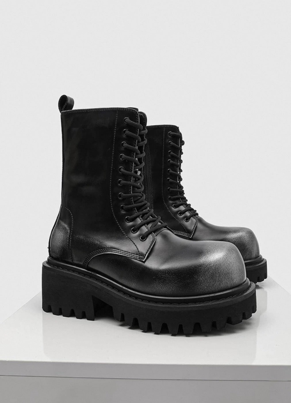 SELFISH PU Lether Platform Boots