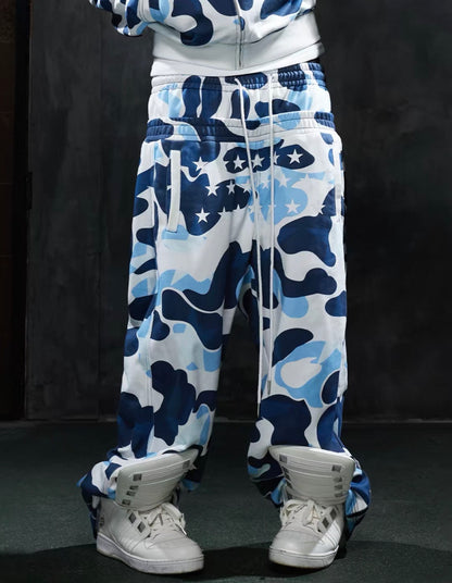 Double Waist Camo Sweat Pants