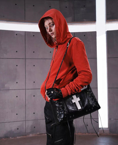 REBELWAVE PU Lether Cross Bag