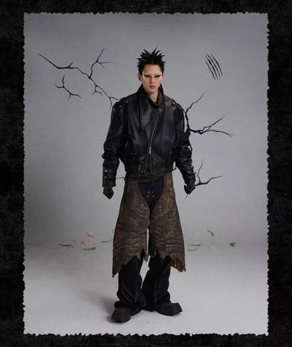 FLYERRER PU Leather Jacket