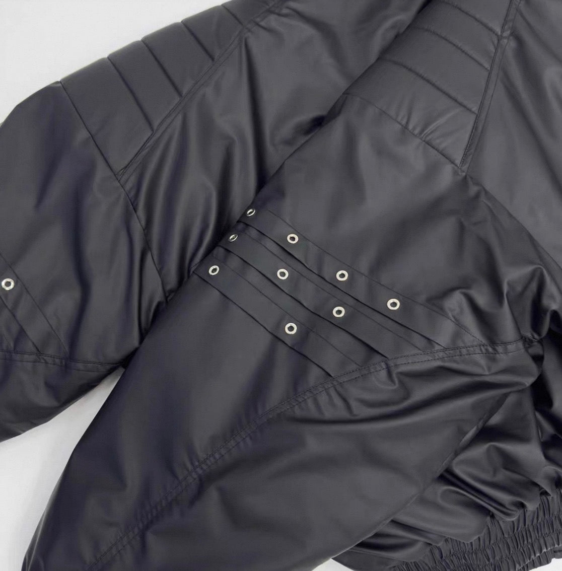 ASTT STUDIO PU Leather Bomber Jacket