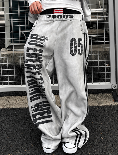 Vintage Washed Wide Sweatpants